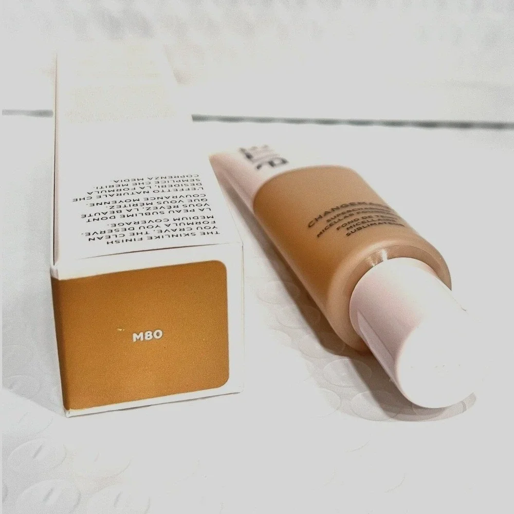 2x BITE BEAUTY ChangeMaker Micellar Foundation M80 Medium Warm Vegan 1oz‎ New
